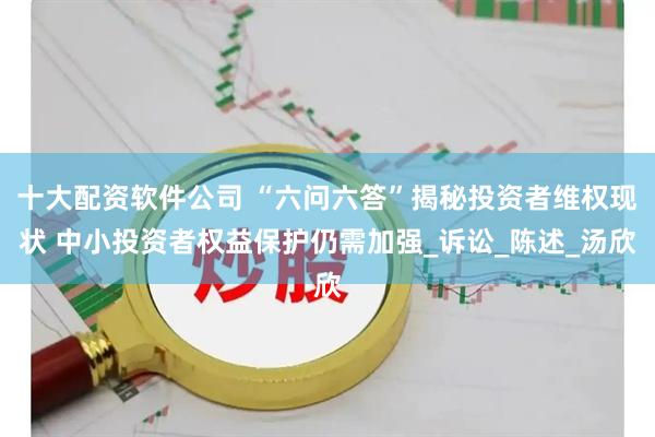 十大配资软件公司 “六问六答”揭秘投资者维权现状 中小投资者权益保护仍需加强_诉讼_陈述_汤欣